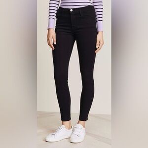 FRAME Le High Skinny Black Jeans Size 29 High Rise Stretch Denim